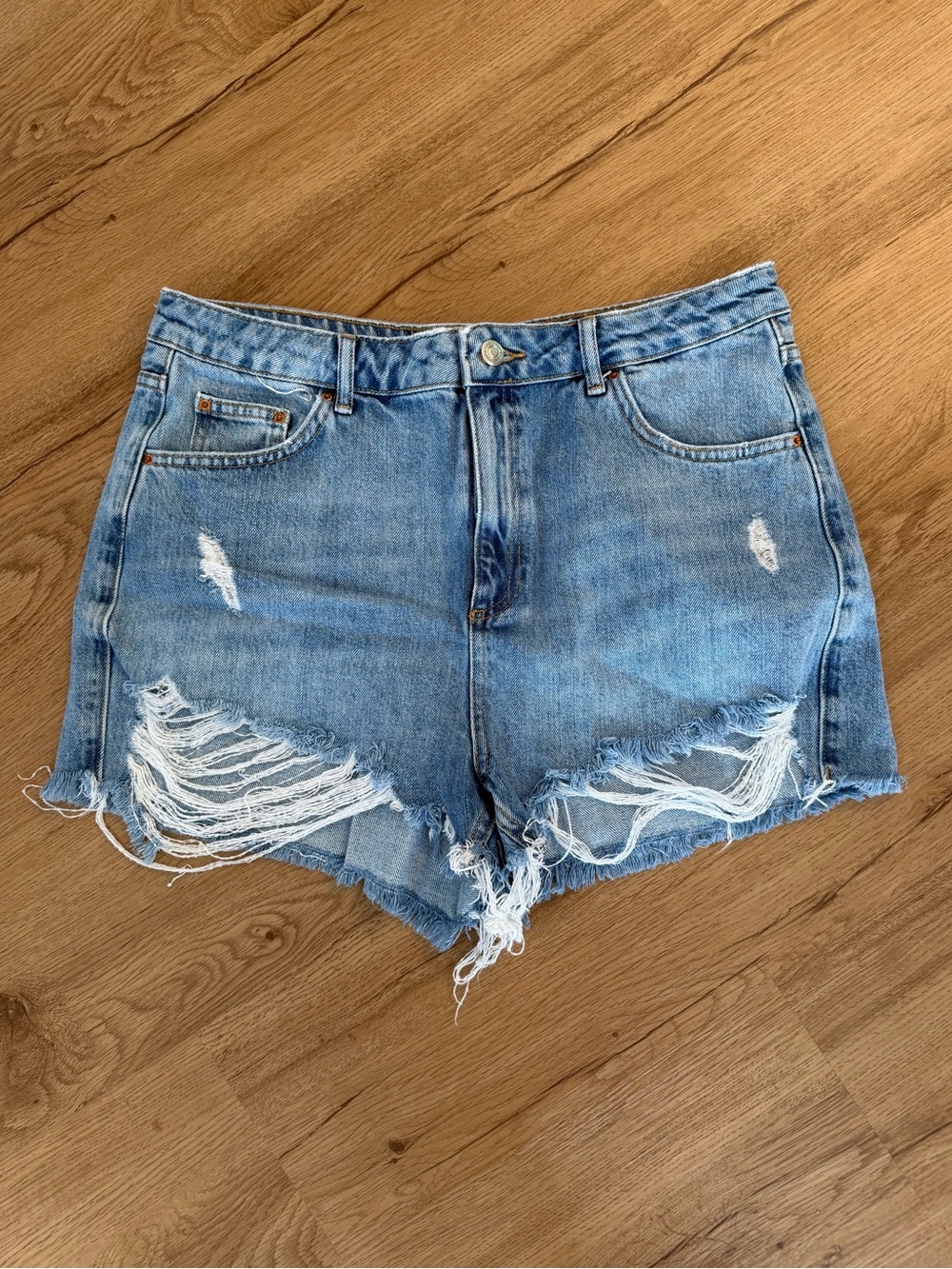 Topshop Mom Denim Shorts